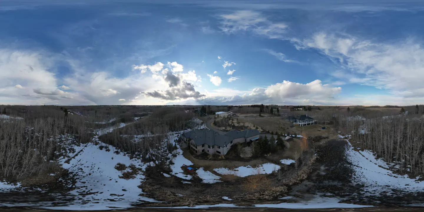 Bearspaw aerial view from a past Real Estate Partners property shoot